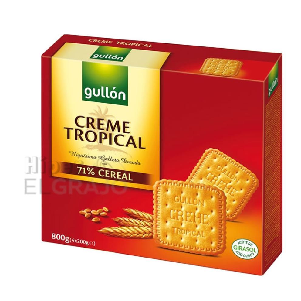 Galletas Gullón Creme Tropical, 800gr, Pack 5 Unidades.