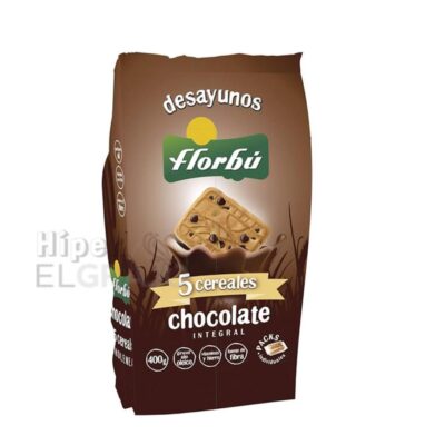 Galletas Florbú 0%, 5 Cereales con Chocolate 400gr.