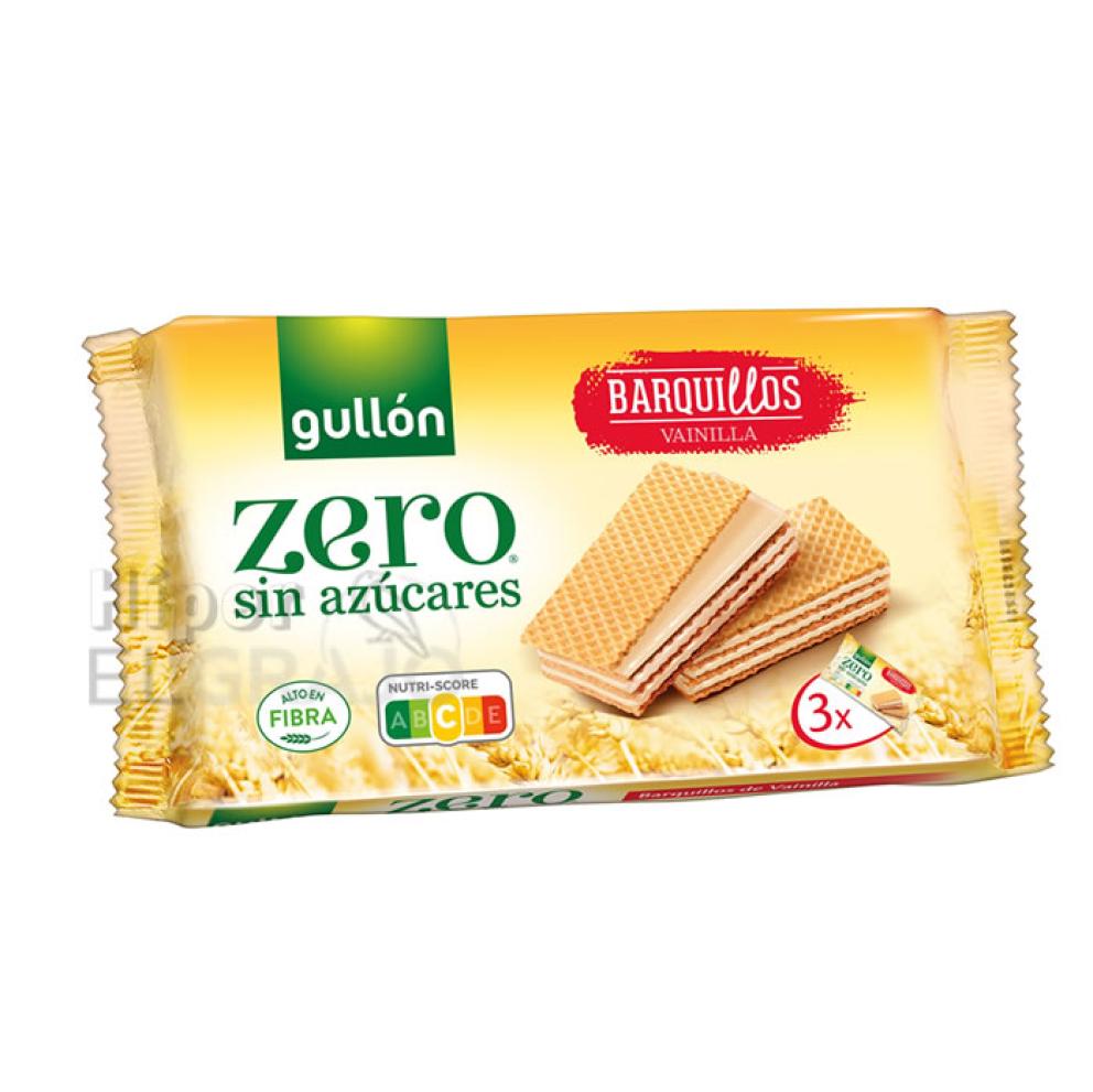 Barquillos de Vainilla Gullón Zero Azúcares, 180gr.