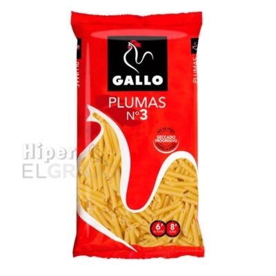 Plumas Nº3 Gallo 250gr.