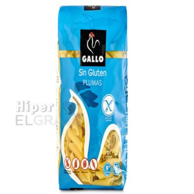 Plumas Sin Gluten Gallo 450g.
