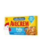 Avecrem Gallina Blanca Pollo -30% Bajo Sal, 10 Unidades.