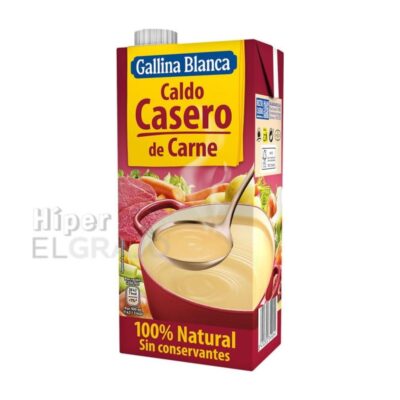 Caldo de Carne Casero Gallina Blanca 1Lt.