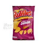 Patatas Ruffles Jamon 115gr.