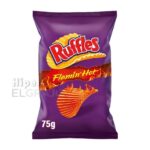 Patatas Ruffles Flamin Hot.