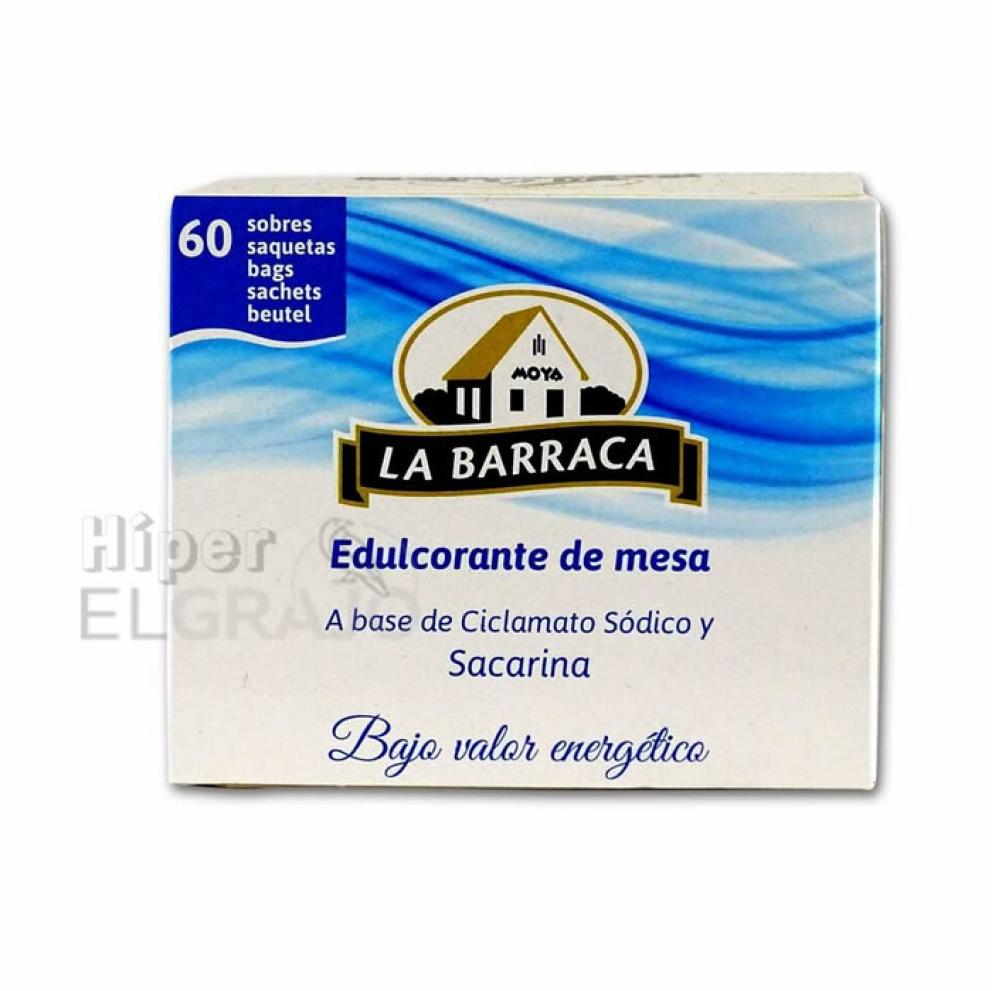 Edulcorante Barraca 60 Sobres.
