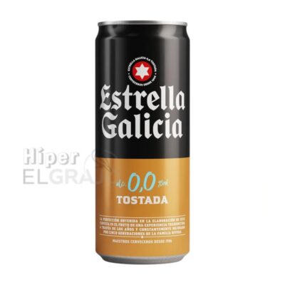 Cerveza 0,0 Tostada Estrella Galicia 33cl.