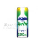 Lata de Sprite con Vodka Absolut 250ml.