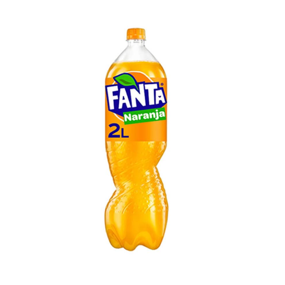 Botella Fanta de Naranja, 2 Litros.