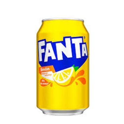 Lata Fanta de Limon, 330ml.