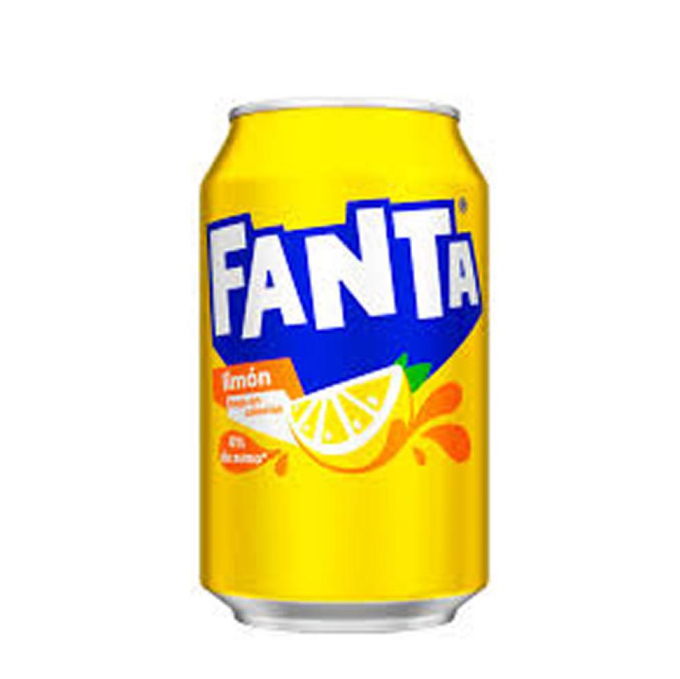 Lata Fanta de Limon, 330ml.