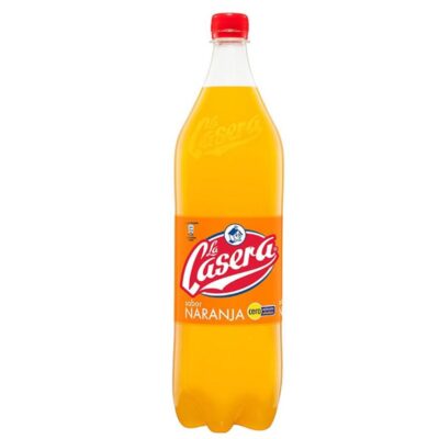 Botella La Casera Naranja, 1.5 Litros.