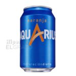 Lata de Aquarius de Naranja 330ml.