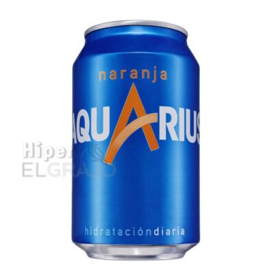 Lata de Aquarius de Naranja 330ml.