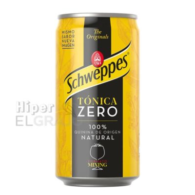 Lata Tónica Schweppes Zero 25cl.