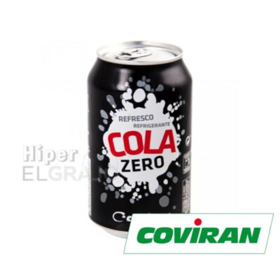 Lata de Refresco Cola Zero Coviran 0.33cl.