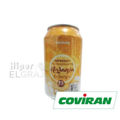 Refresco Coviran Lata Naranja 330ml.