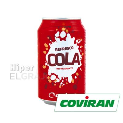Lata de Refresco Cola Coviran 330ml.