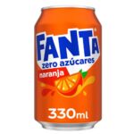 fanta lata 330ml.naranja zero