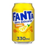 Lata De Fanta de Limón Zero Azúcar, 330ml.