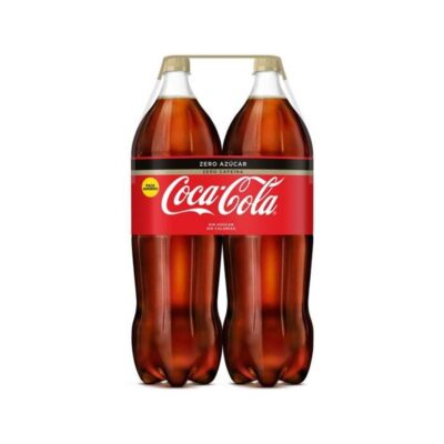 Botellas Coca Cola Zero Zero Pack 2 Unidades, 2 Litros
