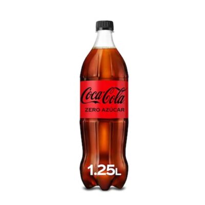 Botella Coca Cola Zero Azúcar 1.25 Litros.