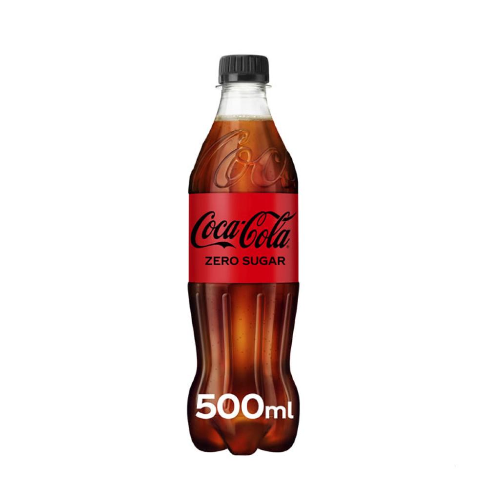 Botella Coca Cola Zero Azúcar, 500ml.