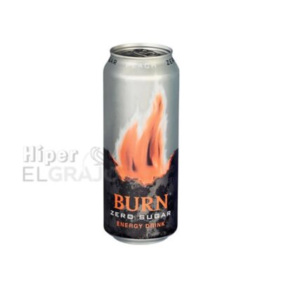 Burn Zero Sugar Peach 500ml.