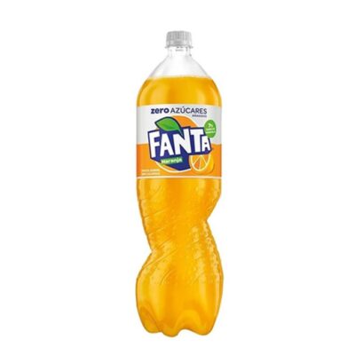 Botella Fanta de Naranja Zero Azúcar, 2 Litros.
