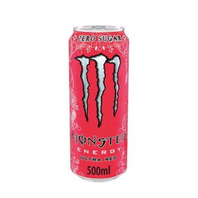 Lata Monster Energy Ultra Red 500ml.