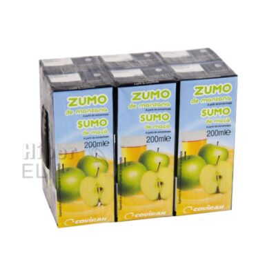 Zumo Manzana Coviran Pack de 6, 200ml.