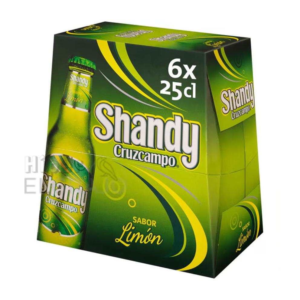 Cerveza Shandy Cruzcampo Sabor a LImón, Pack de 6 Unidades.