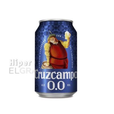 Lata Cerveza Sin Alcohol Cruzcampo 330ml.