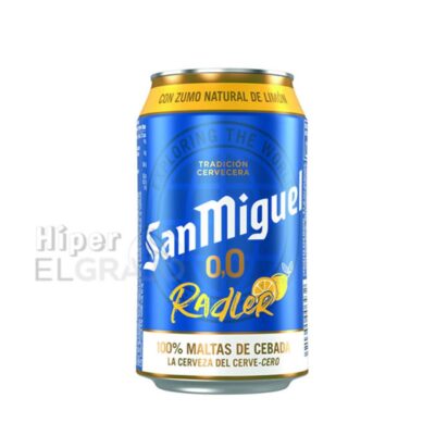 Cerveza San Miguel Limón 0.0% 330ml.