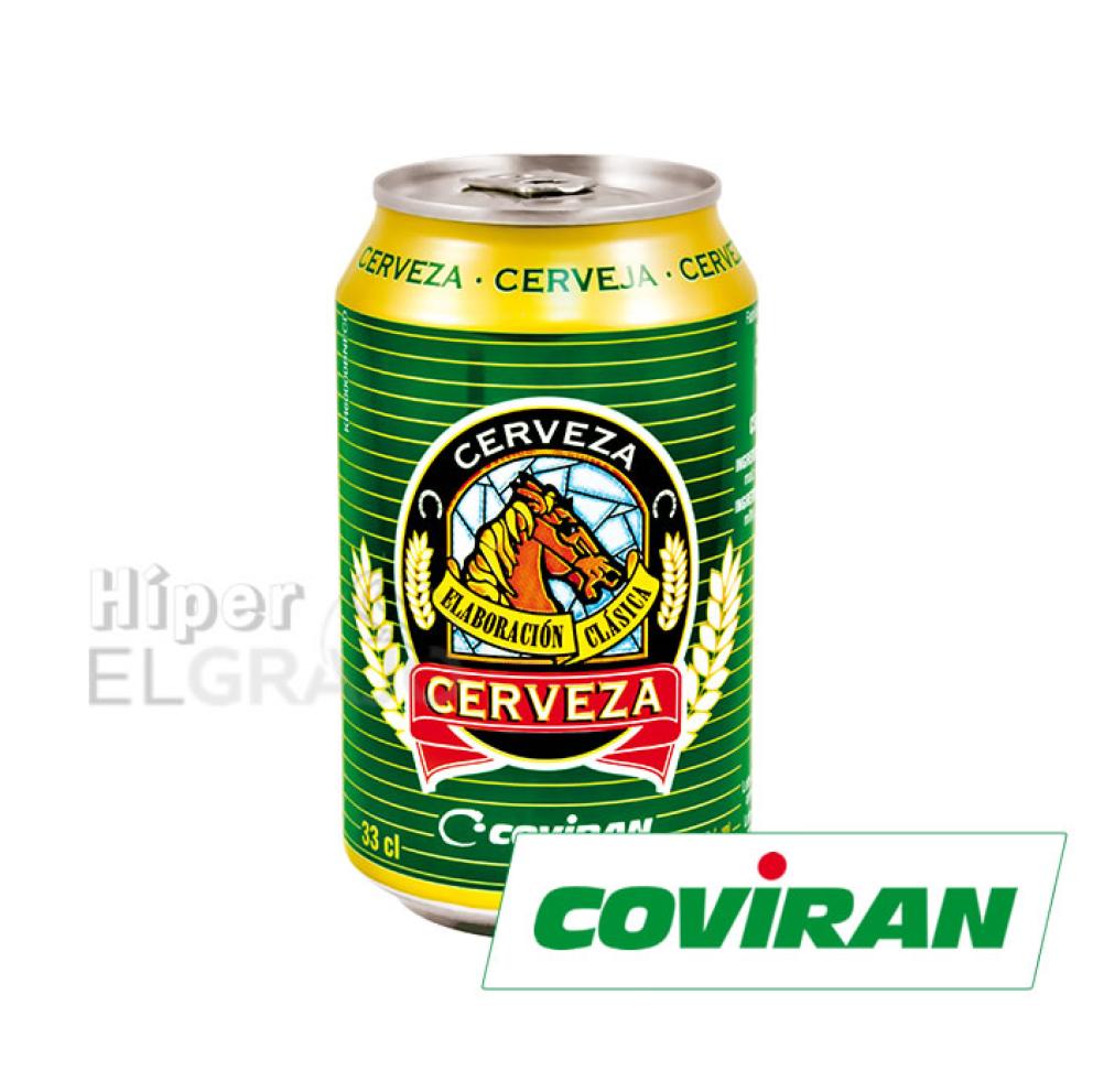 Lata de Cerveza Coviran 330ml.
