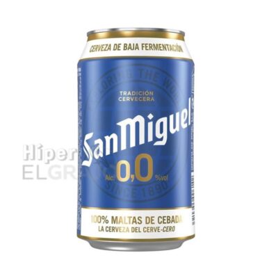Lata Cerveza San Miguel 0.0% 330ml.