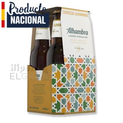 Cerveza Alhambra Especial Pack de 4 Unidades.