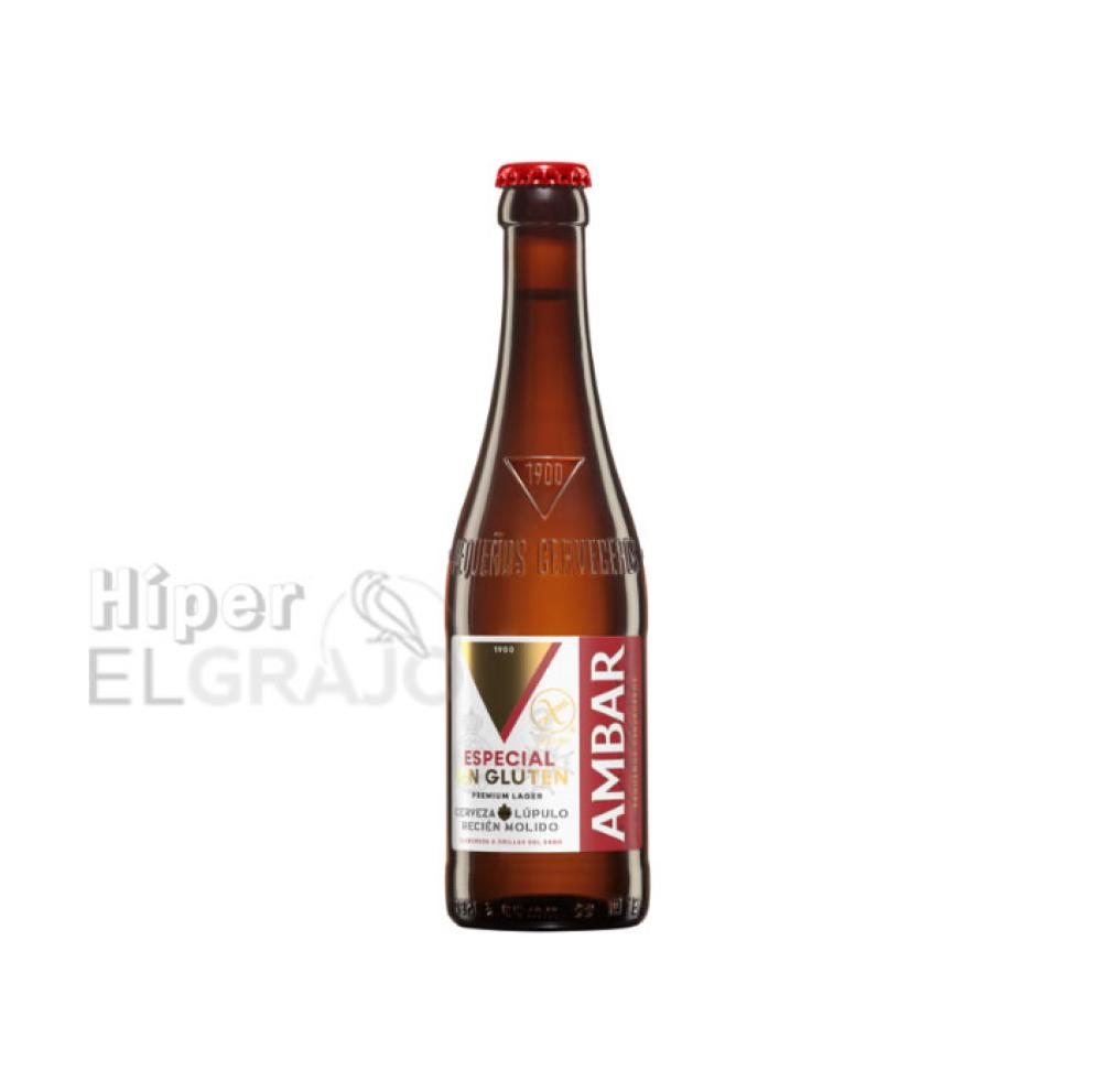 Cerveza Ambar Especial sin Gluten 33cl.