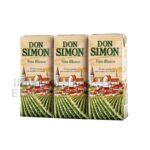 Vino Blanco Don Simon Mini 3 Unidades, 200ml.
