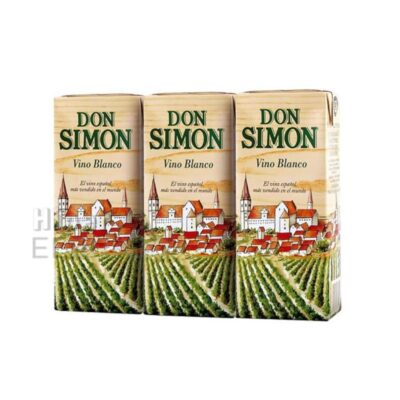 Vino Blanco Don Simon Mini 3 Unidades, 200ml.