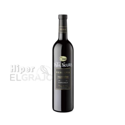 Vino Pata Negra 750ml, Reserva Valdepeñas.