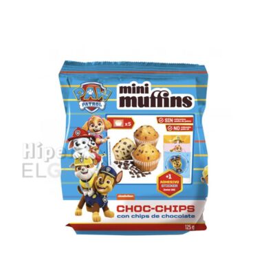 Mini Muffins Chocolate Chips Patrulla Canina 125gr.