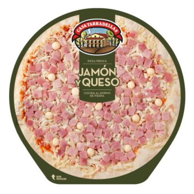Pizza Tarradellas Jamon y Queso.