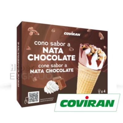 Conos Nata y Chocolate Coviran  Pack de 4.