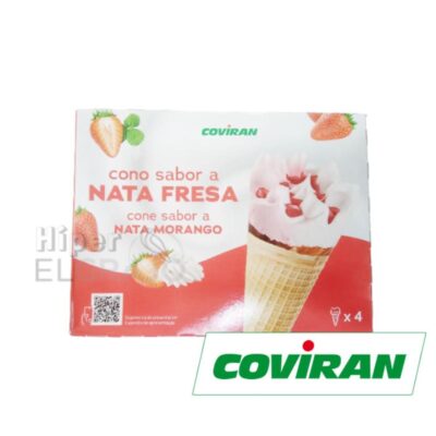 Cono Nata Fresa Coviran, Pack 4.