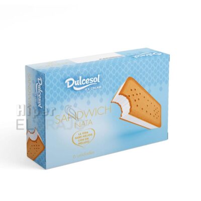 Sandwich Nata Dulcesol Pack de 6 Unidades.