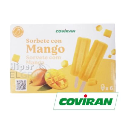 Polos Sorbete de Mango Coviran 360ml.