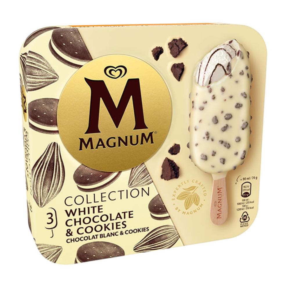 Helado Frigo Magnum chocolate blanco 3 und.