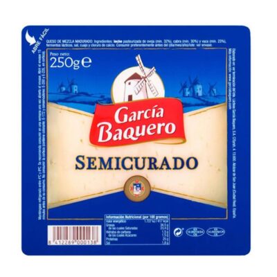 Queso cuña García Baquero semicurado 250gr
