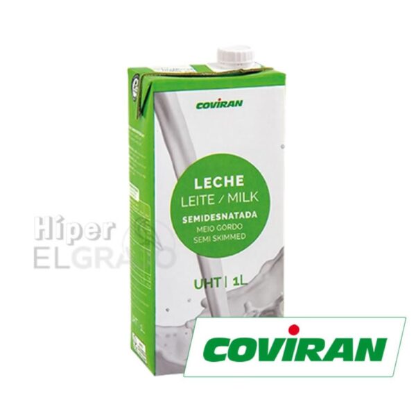 Leche Semidesnatada Coviran 1Lt